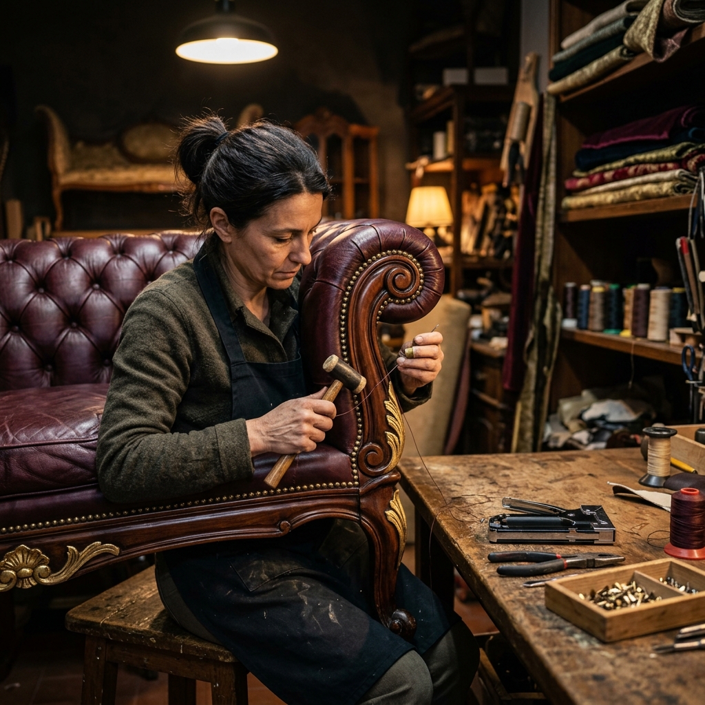Expert furniture upholstery craftsmanship