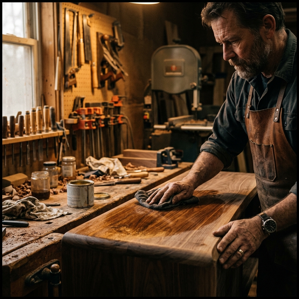 Premium wood furniture polishing